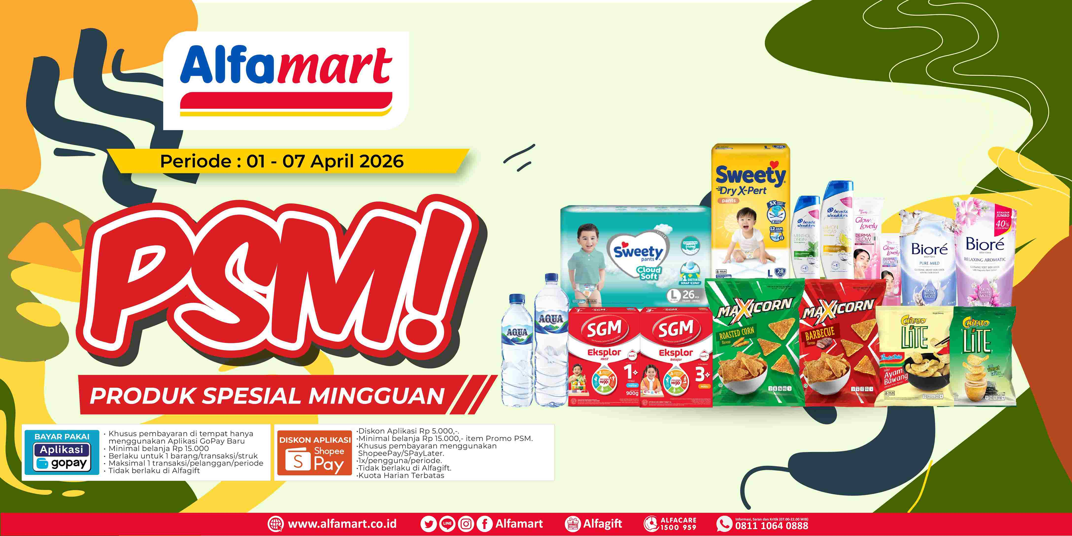 Banner promo Produk Spesial Mingguan (PSM) Alfamart