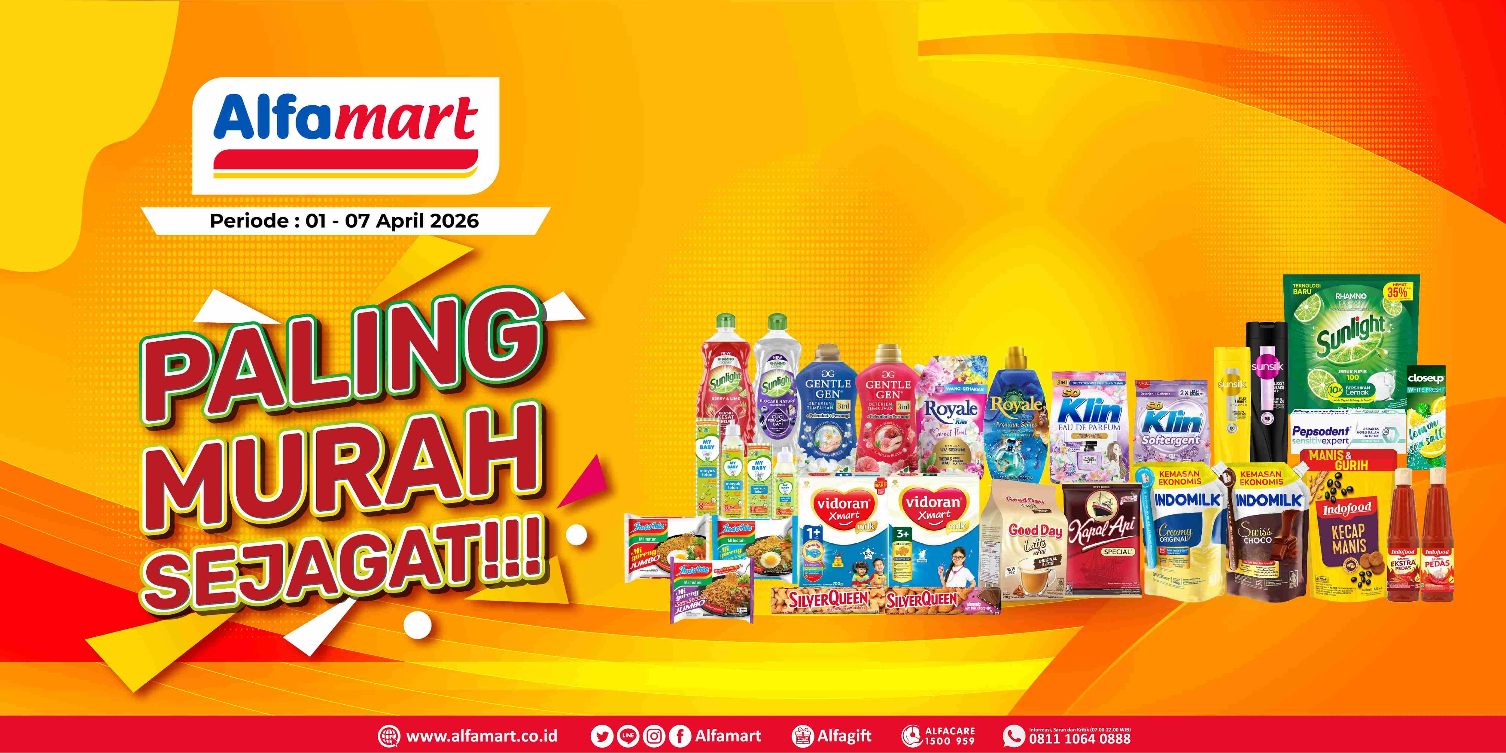 Banner promo PMS (PALING MURAH SEJAGAT) Alfamart