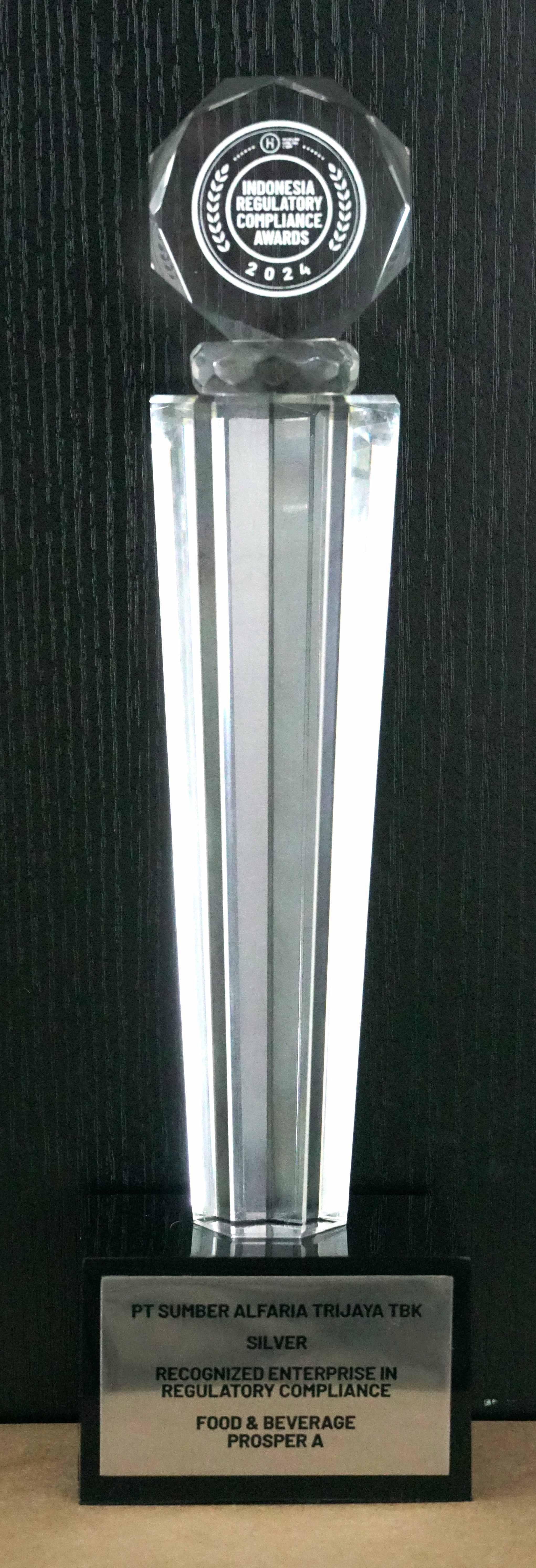 Image reward Indonesia Regulatory Compliance Award Recognized Enterprise in Regulatory Compliance : Kategori Food & Beverage Prosper (Silver) dari Hukum Online