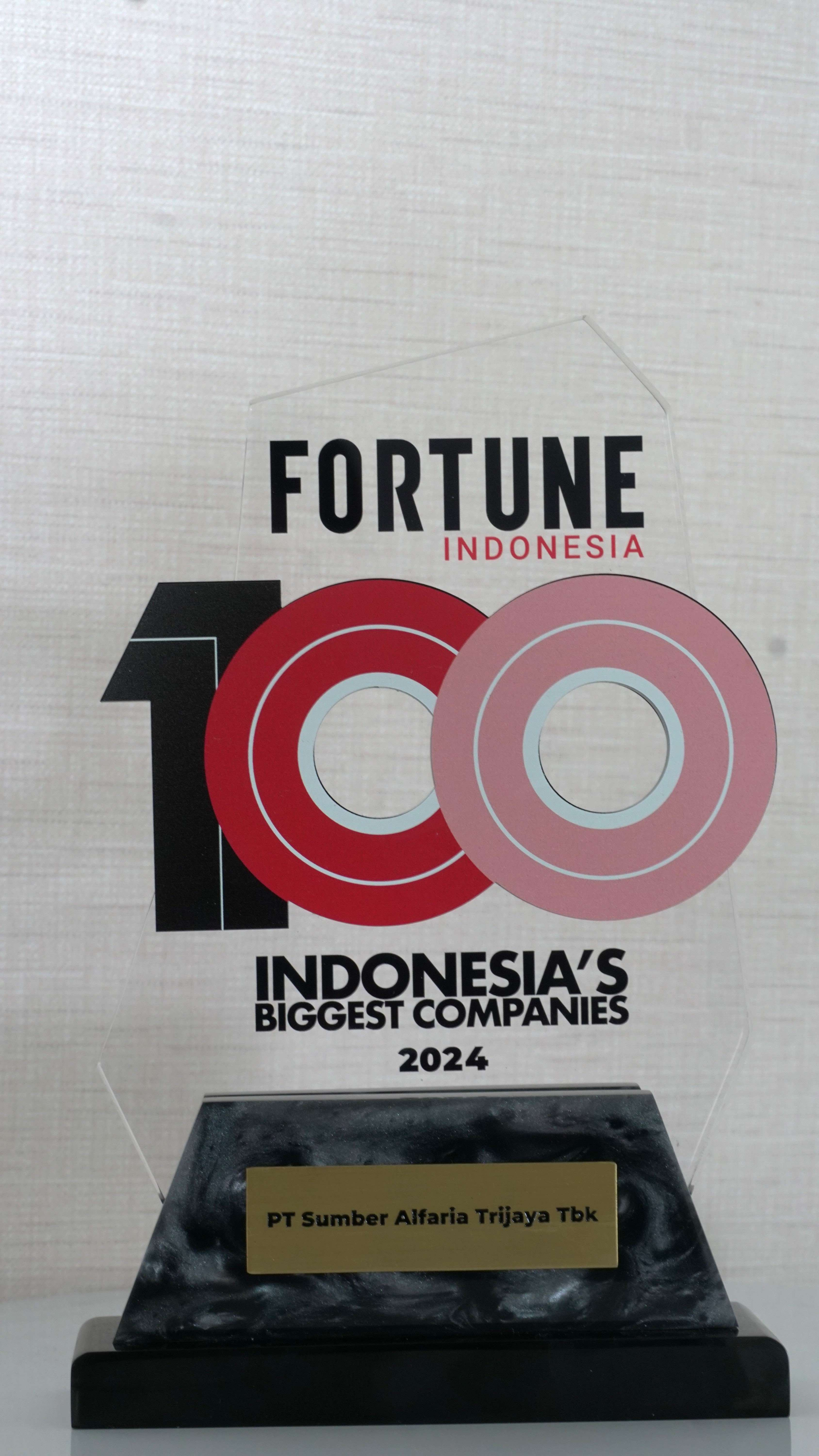 Image reward 100 Indonesia's Biggest Companies 2024 dari Fortune Indonesia